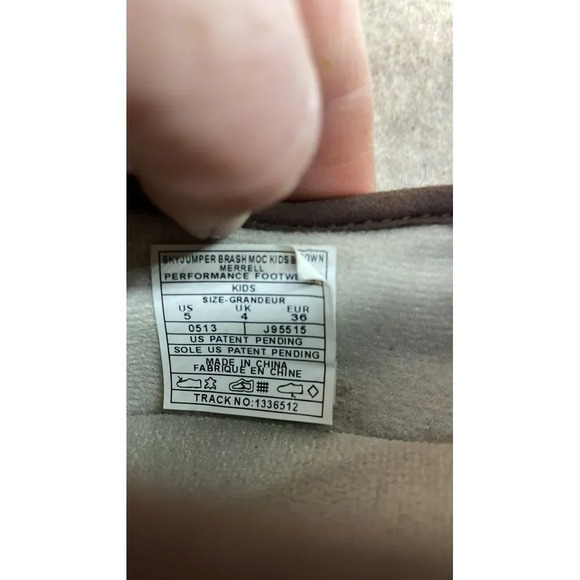 Kid's‎ Merrell Skyjumper Brash Moccasins Slip on Shoes Size 5 - Picture 7 of 7